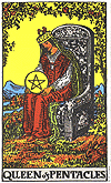 [picture of Queen of Pentacles]